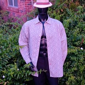 DANIEL CREMIEUX CLASSICS MEN'S PURE COTTON PAISLEY LUXURY BUTTON DOWN SHIRT